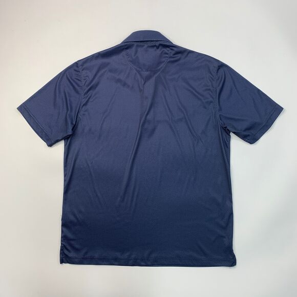 Greg Norman Polo Shirt Mens M Medium Storm Micro Geo Short Sleeve ML75 PlayDry - Picture 8 of 11